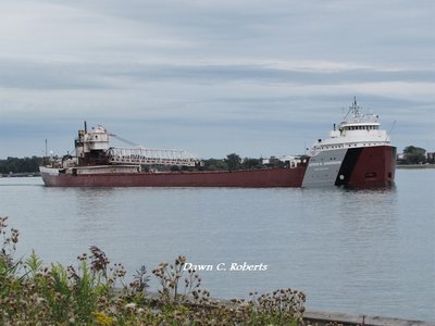 Arthur M. Anderson (Ashtabula) down-bound leaving Chemical Valley.