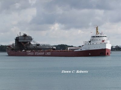 The classic CSL Frontenac (Nanticoke) started my day as she left Chemical Valley behind.