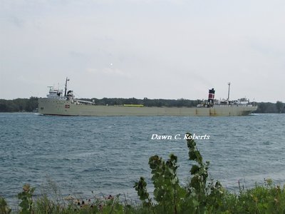 A favorite of many, Alpena is gracefully moving up river on her way to Alpena.
