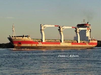 Late Saturday afternoon and Amstelborg (Thunder Bay) sounded a salute as she approached The Junction Buoy.