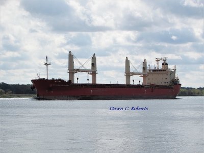Federal Beaufort (Superior) adds her own splash of color as skies begin clearing.