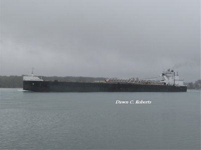 John J. Boland (Stoneport) passing Stag Island.
