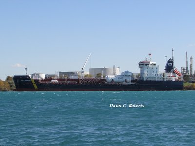 My first time to see and photograph tanker Paul Desgagnes, moored at the lower Sarnia Dock.