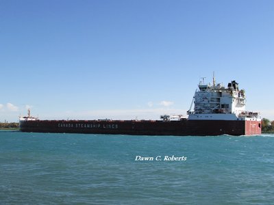 St. Laurent (Thunder Bay) moving slowly up river.