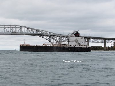 John J. Boland (no current destination) approaching the Bluewater Bridges.