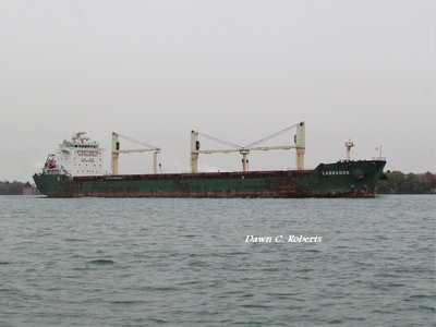 Saltie Labrador departed Goderich but AIS destination is DTT -- unknown port.