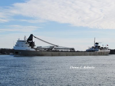 Saginaw (no current destination) passing the Marysville boat launch.