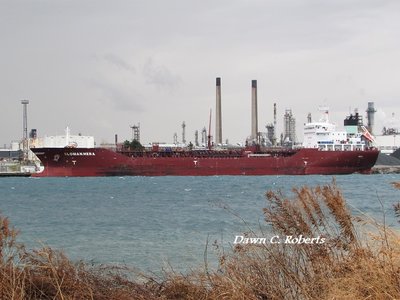 Sloman Hera at the lower Sarnia Fuel Dock.
