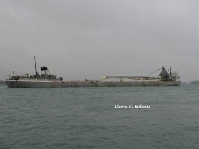 Cuyahoga down-bound at Marine City. She had a big surprise for me...