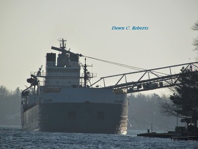 Calumet unloading at the Marine City aggregates dock.
