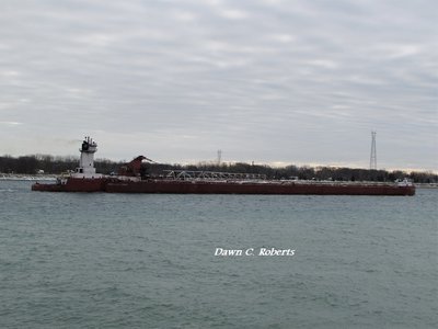 Joyce L. VanEnkevort (no current destination unless she's taking a scenic route to "Duluth") entering the big curve above Marysville.