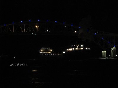Under the Bluewater Bridges and on to lay-up at Fraser/Superior, WI.