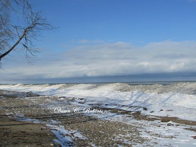 Lake Huron's Snow Mountain Range, newly formed within the past 4 days!