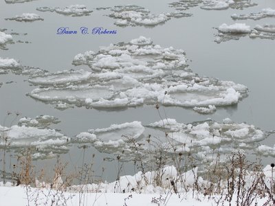 Unique ice formations passing on a February Float-down!