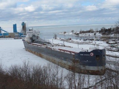 Algoma Enterprise in Goderich for the winter.