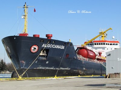 Tanker Algocanada tucked away in Sarnia Harbor.