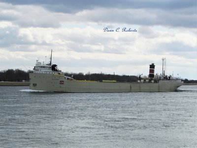 Entering Canada's Chemical Valley as she moves on to Alpena.