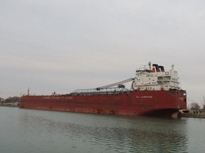 CSL Laurentien at Wharf 16, R &amp; P Coal dock in Port Colborne, Ontario.