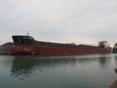Algoma Mariner at Wharf 16, R &amp; P Coal dock in Port Colborne, Ontario