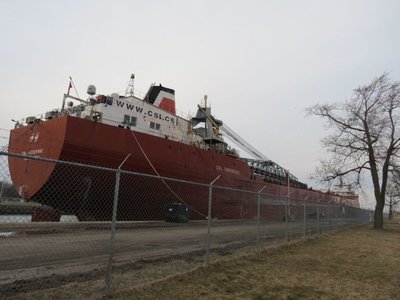 CSL Tadoussac at Lock 8 Southeast Wall in Port Colborne, Ontario.