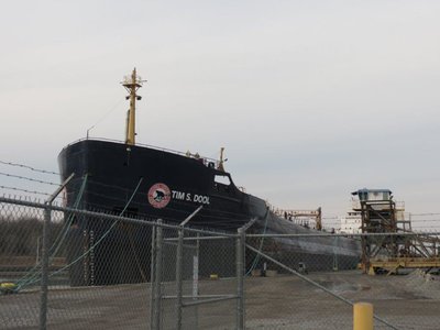 Tim S Dool at Wharf 12, Stone dock in Port Colborne, Ontario.