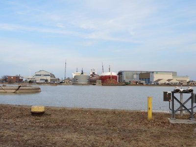 Over all view of Heddle Port Weller, Ontario Shipyard.