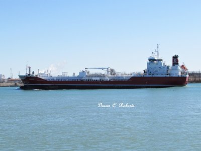After refueling at the Shell Dock, Algonorth returned to the Sarnia Anchorage.