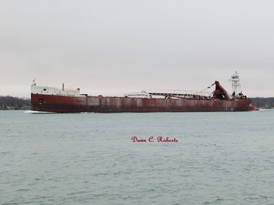 Laura L. VanEnkevort (Marquette) passing Stag Island.