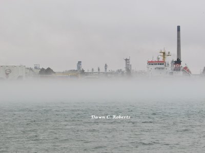 Algocanada at the upper Sarnia Fuel Dock. Later, she departed down bound for Nanticoke.