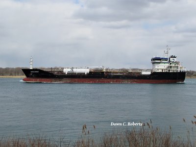 McKiel tanker Hinch Spirit (Sarnia) at Stag Island.