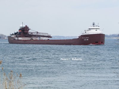 The Hon. James L. Oberstar (AK/Rouge) heading into wind and kicking up a bit of wave action.