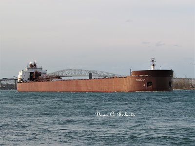 Paul R. (Nanticoke) below the Bluewater Bridges.