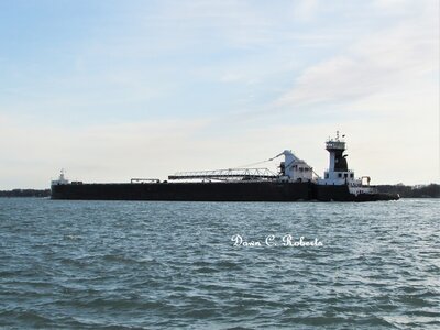 Tug Clyde S. VanEnkevort and barge Erie Trader at St. Clair.