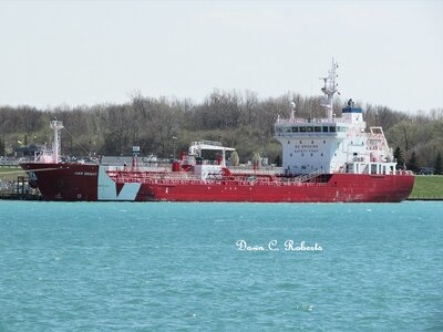 Tanker Iver Bright, also at the lower Sarnia Fuel Dock.