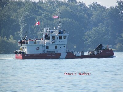 CCG Caribou Cove on maneuvers on the Canadian side.
