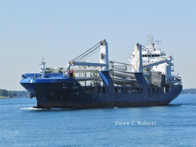 Saltie BBC Swift with windmill blades for Duluth.