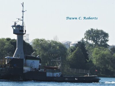 Close up of tug Wilf Seymour.