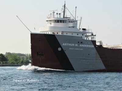 Bow and pilot house of Arthur M. Anderson.