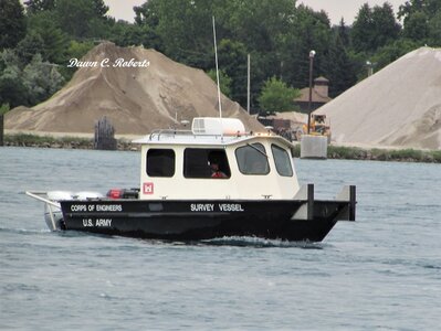 This little vessel was slowly tracking back-and-forth across the river the entire time I was there.