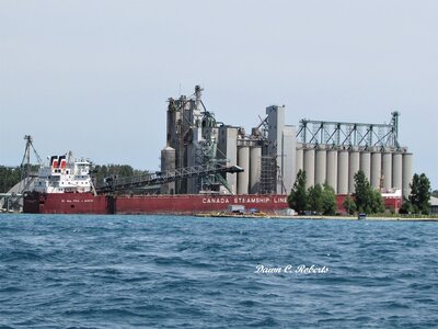 The Rt. Hon. Paul J. Martin at Sarnia's Government Dock.