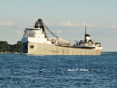 Saginaw ("Serpent Harbor") up-bound at St. Clair.