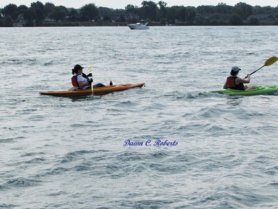 Plenty of small craft on the river at St. Clair!