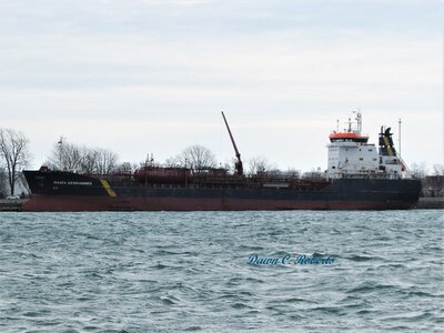 Tanker Maria Desgagnes at the Corunna fuel dock.