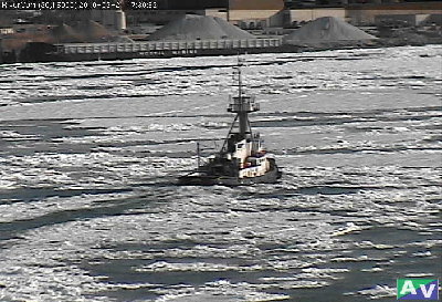 Returning to the barge in Sarnia. They are heading upbound but waiting on ice conditions.