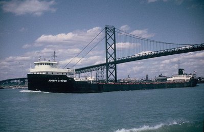 Joseph S Wood downbound Detroit River 8-18-64