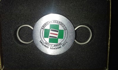 ASC 1973 Zippo key ring with box great Shape starting bid $25
