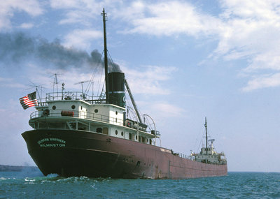The former Interlake Str. C.S. Robinson with a Crew Doghouse on the stern.