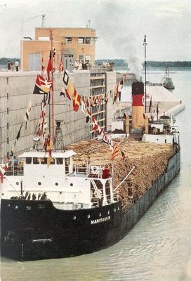 Q&O Trans. Co. Str.'Manitoulin'(4). Built Swan, Hunter...Ltd. (England) in 1929. Measured 259'x43.25'x20., Scrapped in 1961..jpg