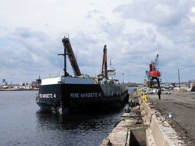 Pere Marquette Shipping's ATB 'Pere Marquette 41 (Ex-Carferry 'City of Midland 41') Loading Stone at the K&K Dock in Marinette -A Bow (Barge) View Thursday, April 20, 2011..jpg (78.71 KiB) Viewed 2635 times Pere Marquette Shipping's ATB 'Pere Marquette 41 (Ex-Carferry 'City of Midland 41') Loading Stone at the K&K Dock in Marinette -A Bow (Barge) View Thursday, April 20, 2011..jpg