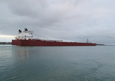 As the day wound down, Edwin H. Gott was down-bound with taconite for Detroit.